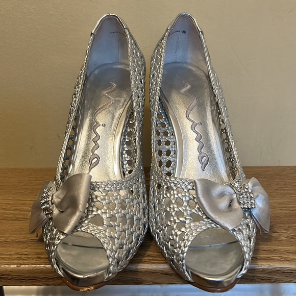 Y2K Nina silver mesh heels - Picture 2 of 10